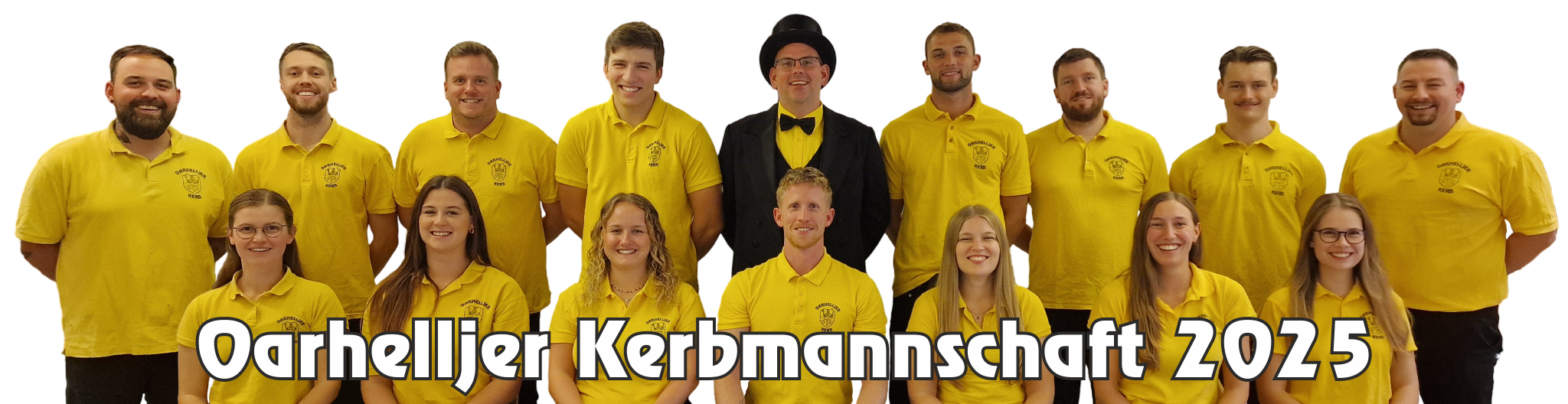 Gruppenbild der Kerbmannschaft aus dem Jahr 2025